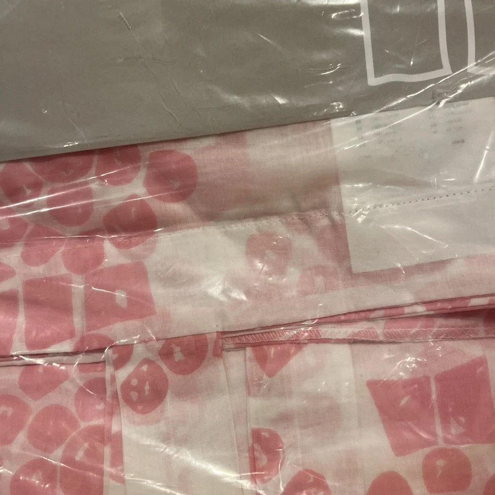 IKEA Curtain Panels Varen‎ Nina Roeraade White Pink 57x98